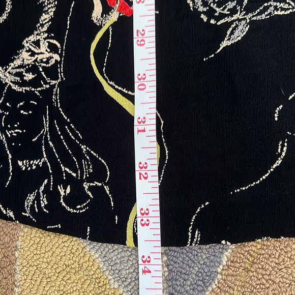 VINTAGE BETSEY JOHNSON RAYON RIBBON PRINT ICONIC MINI SWING DRESS XS S M L - Picture 6 of 8